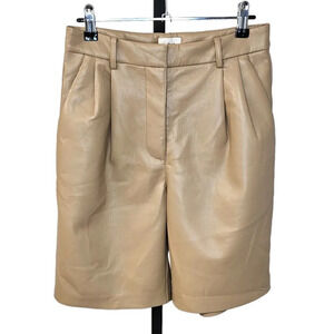 Aritzia Wilfred Limerick Short  Vegan Leather High Waisted Size 0